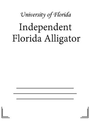 cover image of Independent Florida Alligator